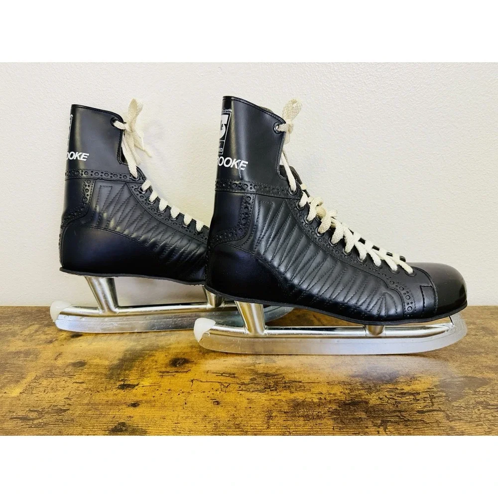 Sherbrooke Ice Hockey‎ Skates Size 10 Black Vintage Lightly Used